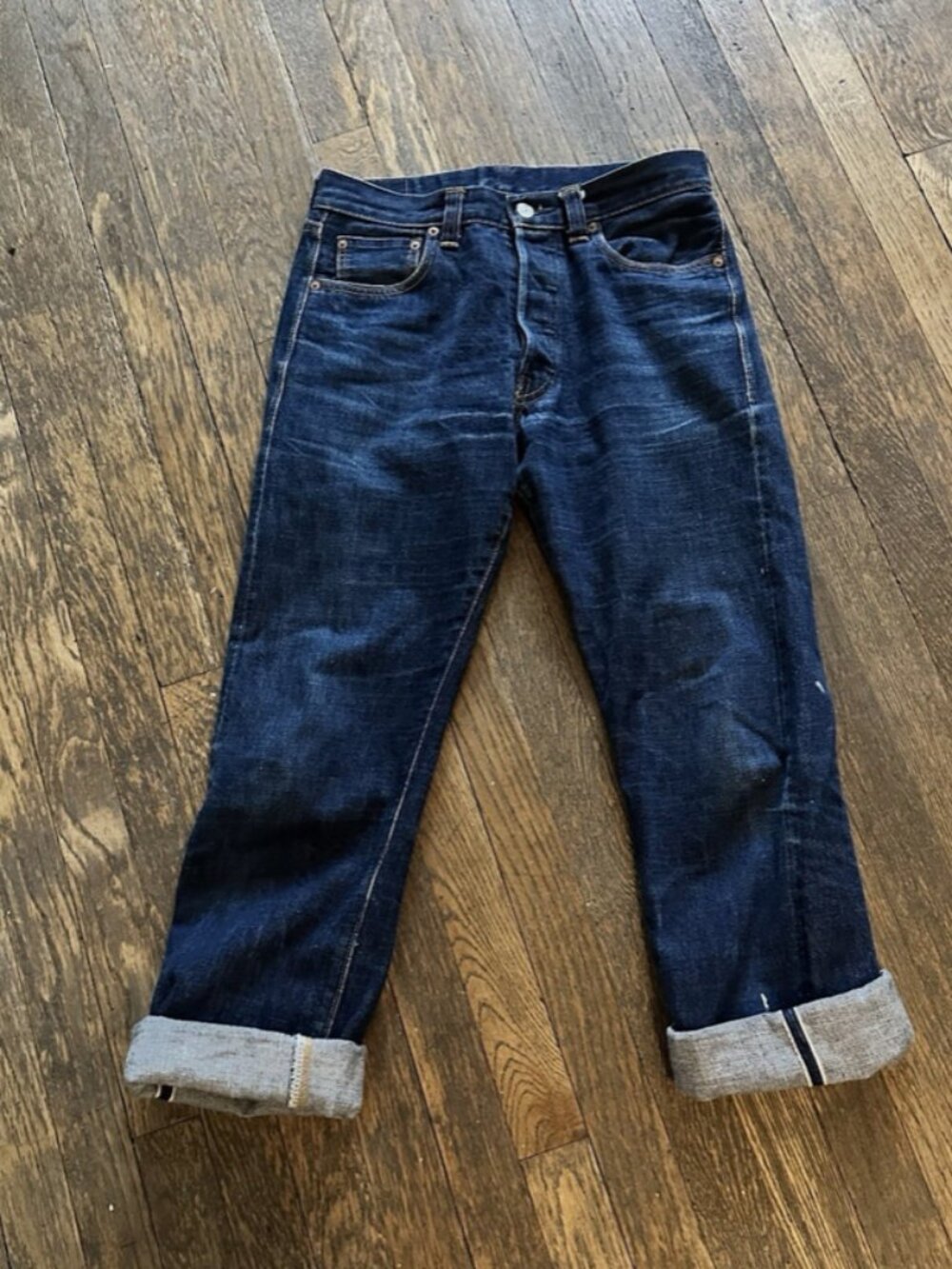 Unisex Levi’s 701S Selvedge Jeans Dark Indigo — 29 x 31